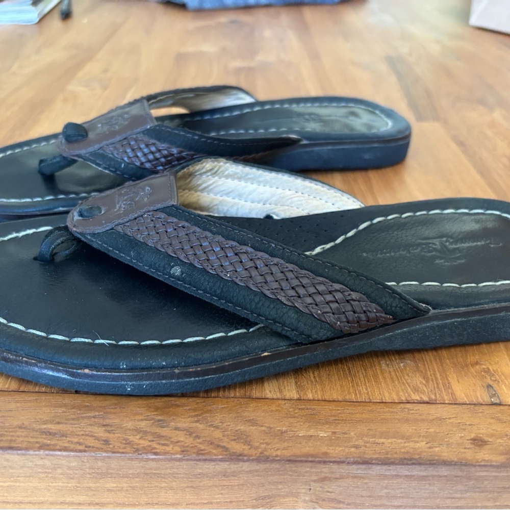 Tommy Bahama Men's Black and Brown Sandals